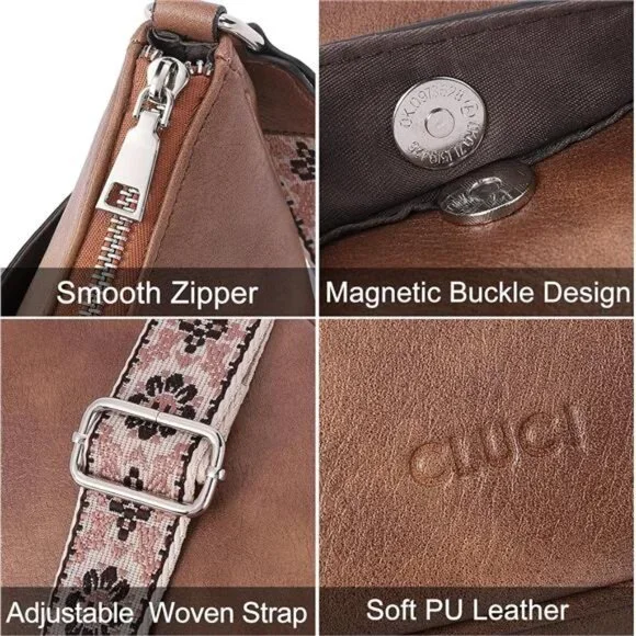 CLUCI Crossbody Bags for Women Shoulder Handbags Purses - Picture 5 of 7